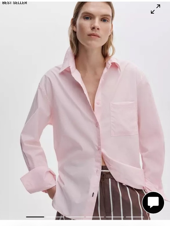 rag & bone Tops - Rag & Bone Connie Poplin Peony Light Pink Button-Up Shirt
